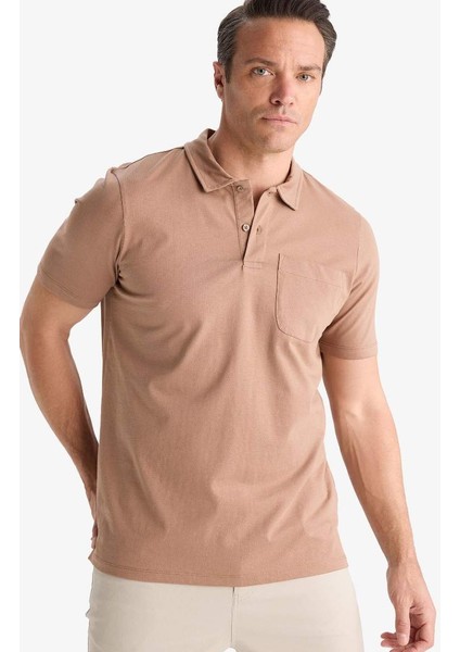 Yeni Sezon %100 Pamuk Regular Fit Kısa Kollu Polo Tişört fırsatları