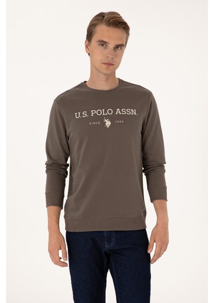 Erkek Vizon Sweatshirt 50313743-VR052