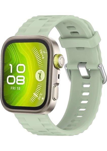 Huawei Watch Fit 4 Pro/fit 4/fit 3 ile Uyumlu Kordon Tam Uyumlu Pimli Lansman Silikon Kayış