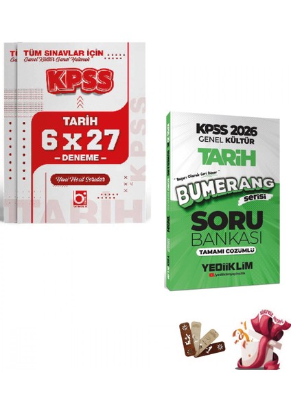 2026 Kpss Tarih Bumerang Çözümlü Soru Bankası ve Deneme Seti Big