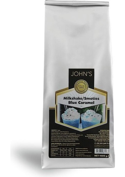 John's Blue Caramel Milkshake Tozu 250 gr