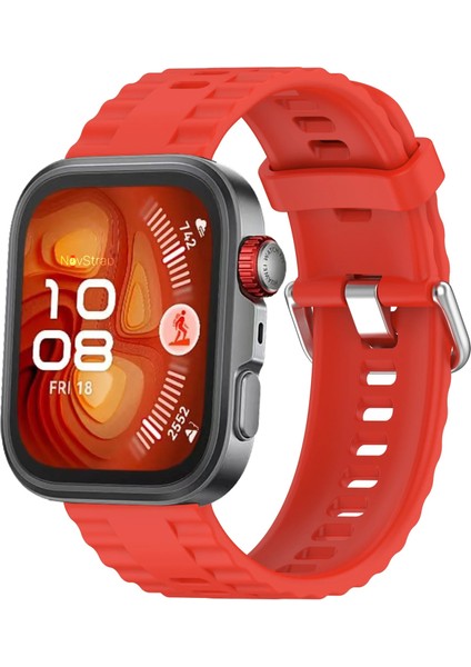 Huawei Watch Fit 4 Pro/fit 4/fit 3 ile Uyumlu Kordon Tam Uyumlu Pimli Lansman Silikon Kayış