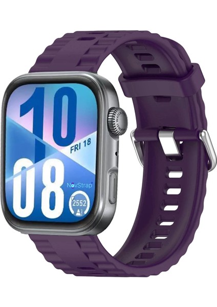 Huawei Watch Fit 4 Pro/fit 4/fit 3 ile Uyumlu Kordon Tam Uyumlu Pimli Lansman Silikon Kayış