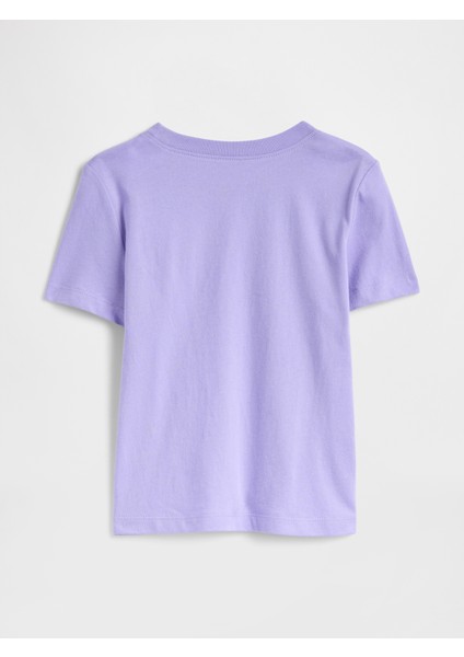 Erkek Bebek Açık Lila Gap Logo Grafikli T-Shirt modelleri