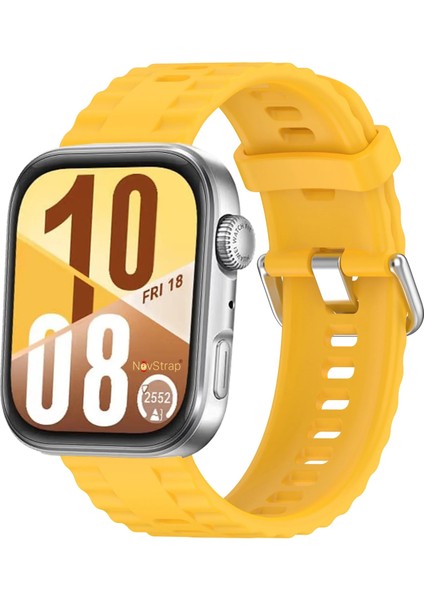 Huawei Watch Fit 4 Pro/fit 4/fit 3 ile Uyumlu Kordon Tam Uyumlu Pimli Lansman Silikon Kayış