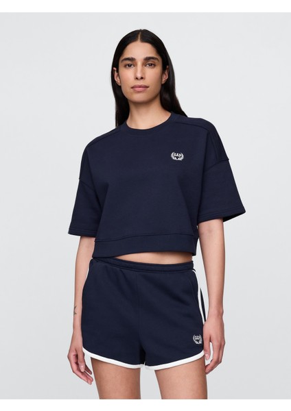 Kadın Lacivert Vintagesoft Oversized Sweatshirt