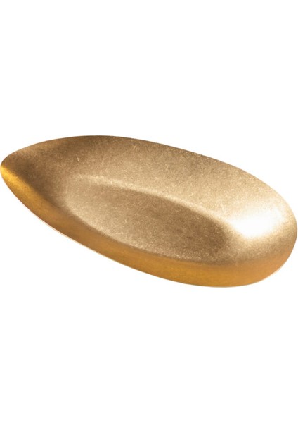 Açık Büfe Retro Sunum Tabağı Altın 30*14 cm