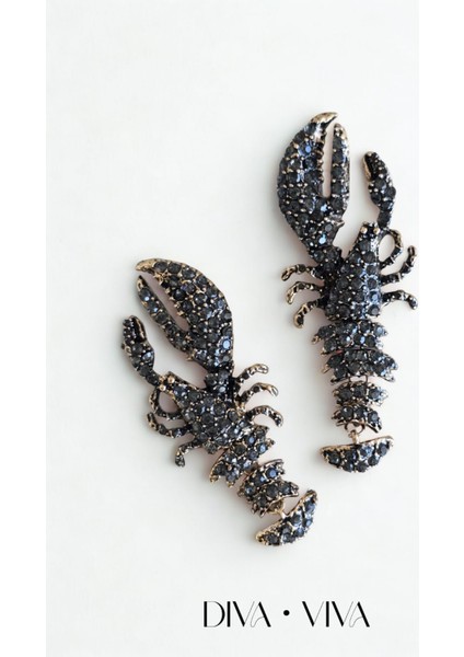 - Noctiluxe Lobster Kadın Küpe