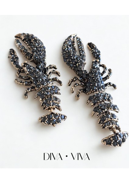 - Noctiluxe Lobster Kadın Küpe