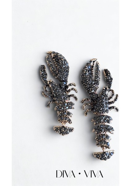 - Noctiluxe Lobster Kadın Küpe