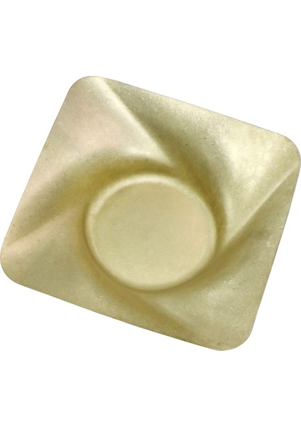Açık Büfe Retro Sunum Tabağı Altın 25*25 cm