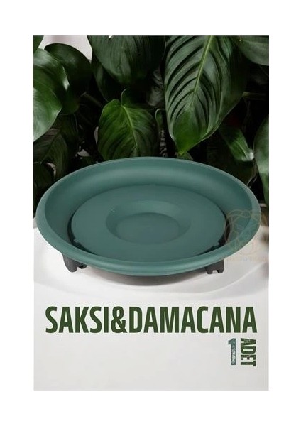 Tekerlekli Saksı Altığı 37 cm Yeşil fiyatları