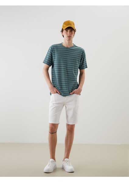 Yeni Sezon Slim Fit Erkek Jean Sort - S5K992Z8