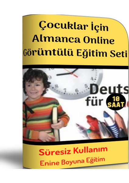 Enine Boyuna Eğitim Çocuklar İçin Almanca Online Görüntülü Eğitim Seti