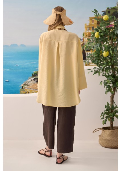 Çift Yakalı Gömlek Soft Sarı fiyatları