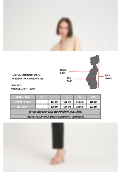 Hamile Keten Oversize Kalıp Gömlek
