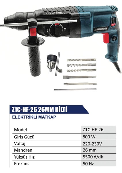 Ibeltech Profesyonel 800 W 2.26 Kırıcı Delici Matkap