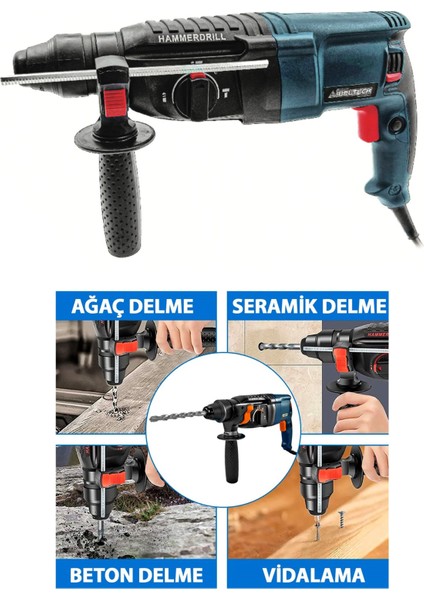Ibeltech Profesyonel 800 W 2.26 Kırıcı Delici Matkap