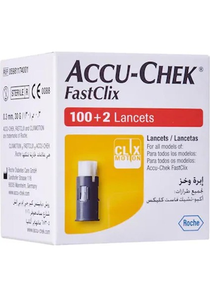 Accu-Chek Fastclix 100+2 Lancets