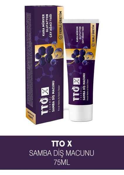 Tto x Kara Mürverli Diş Macunu 75 ml
