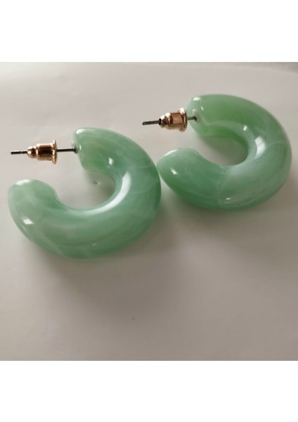 Akrilik C Şekilli Halka Küpe fiyatları