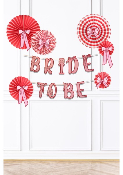 Fiyonk Tasarım Bride To Be Parti Süsleme Seti Bekarlığa Veda Duvar Süsleme Paketi