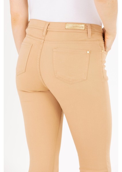 Kadın Camel Pantolon (Kanvas-Chino) 50263208-VR015