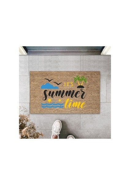 Bej Kapı Önü Paspasııt's Summer Tıme Desen PS932