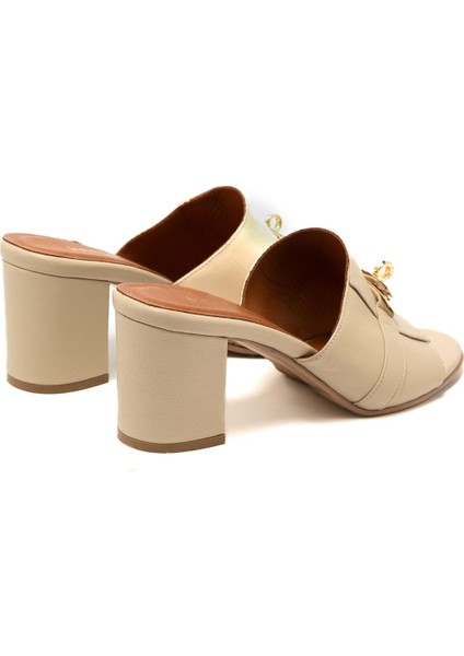 Kadın Terlik MAR-25Y-166-2025 John May Krem fırsatları
