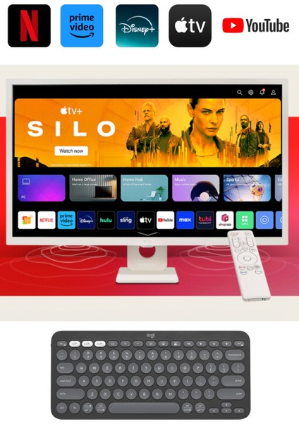 Webos Akıllı Tv Wi-Fi Apple-Android Bağlantı IPS 1920X1080 Fulhd 32 Inç 80 Ekran Smart Monitör Tv