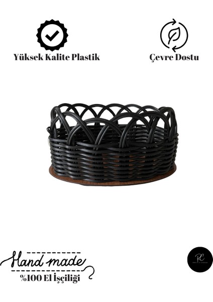 Siyah Oval Rattan Sepet – 26X12 cm indirimleri
