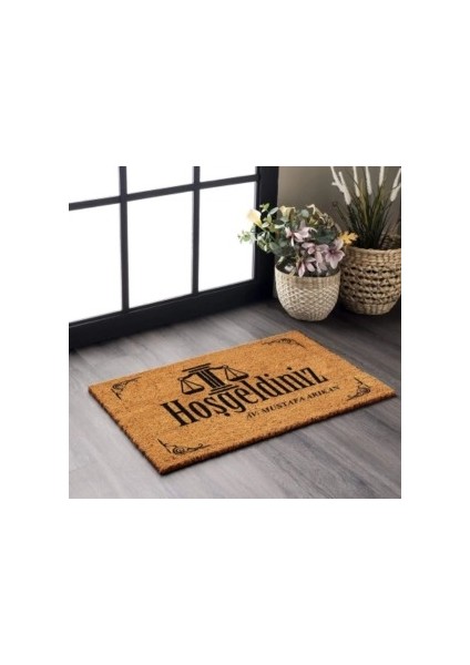 Dekoratif Dijital Baskılı Özel Tasarım Kapı Önü Paspası 140