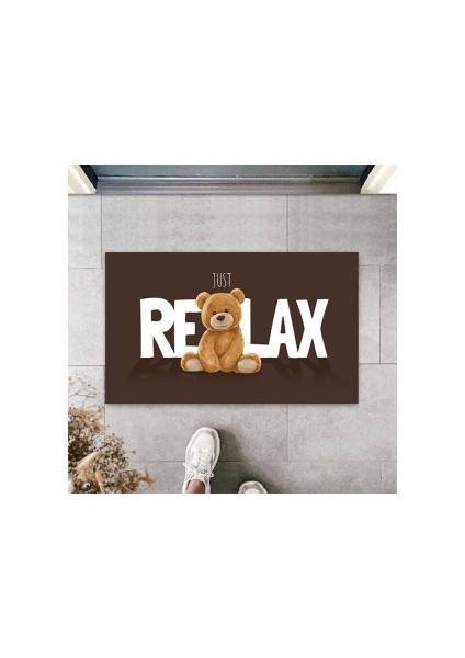 Dijital Baskı Dekoratif 2'li Geyik Bej Kapı Önü Paspası PS1232