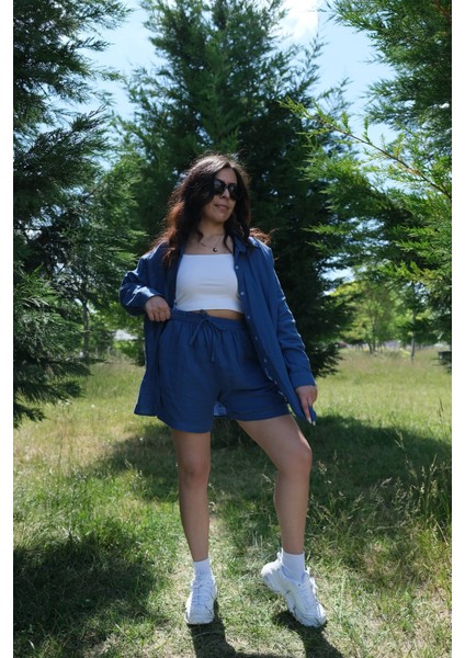 Müslin Kumaş Kadın Rahat Kesim, Oversize, Salaş Gömlek