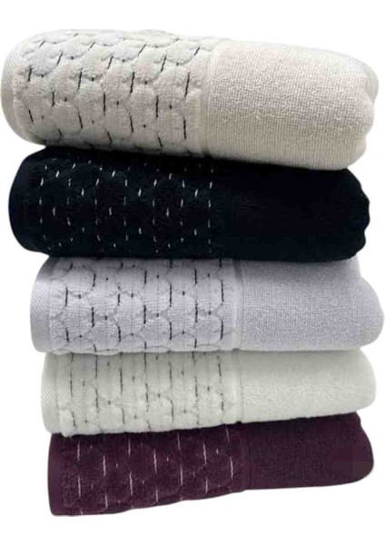 ( 5 Adet ) Adria El Yüz Havlusu 50X90 cm (Yeni Renk Serisi)