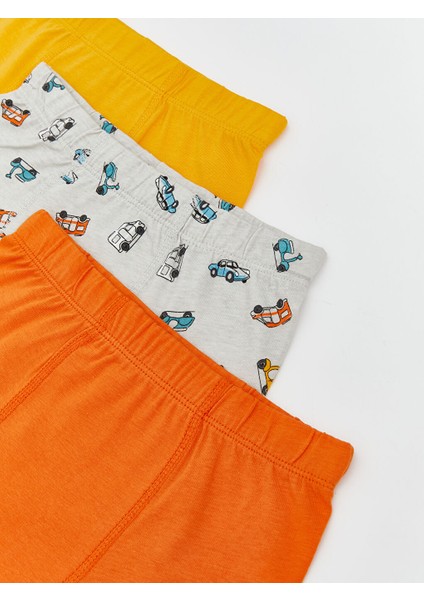 Yeni Sezon Baskili Erkek Cocuk Boxer 3'lu - S5HN37Z1