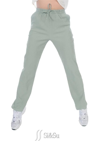 Rahat Kesim,cepli, Bağcıklı, Beli Lastikli Pantalon fırsatları