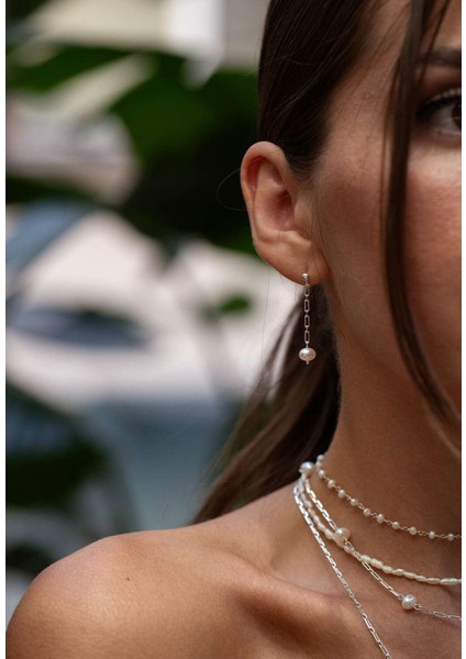 Palmira Gümüş İnci Küpe modelleri