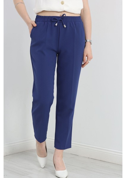 Dabıl Bağcıklı Pantolon Indigo