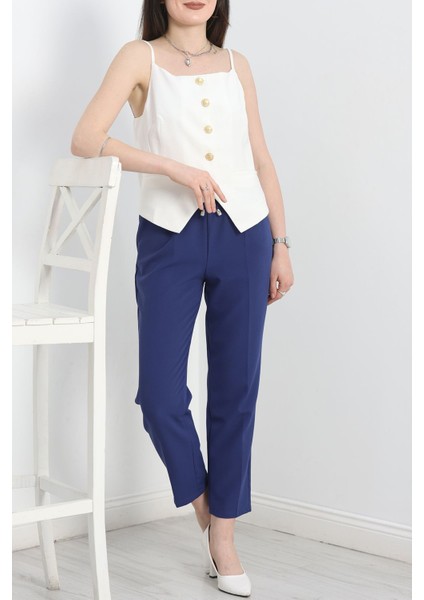 Dabıl Bağcıklı Pantolon Indigo