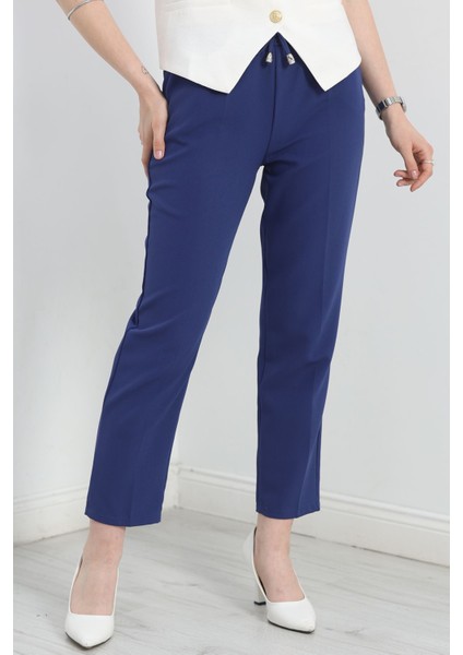 Dabıl Bağcıklı Pantolon Indigo