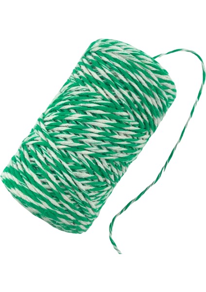 200 Metre Yeşil Beyaz Paketi İpi Renkli Paket Süsleme İpi Marteniçka İpi Bileklik İpi fiyatları