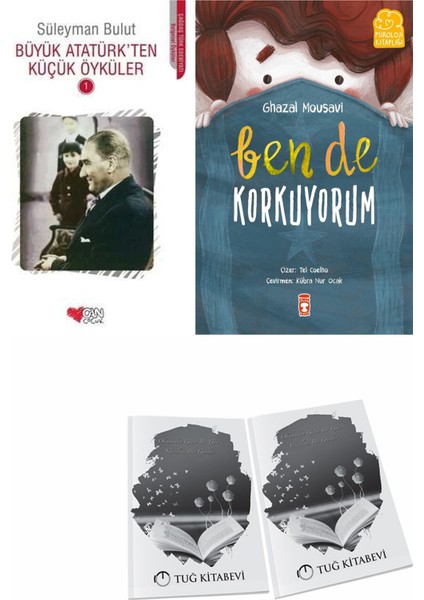 Büyük Atatürk'ten Küçük Öyküler 1 ve Ben De Korkuyorum + Hediyeli