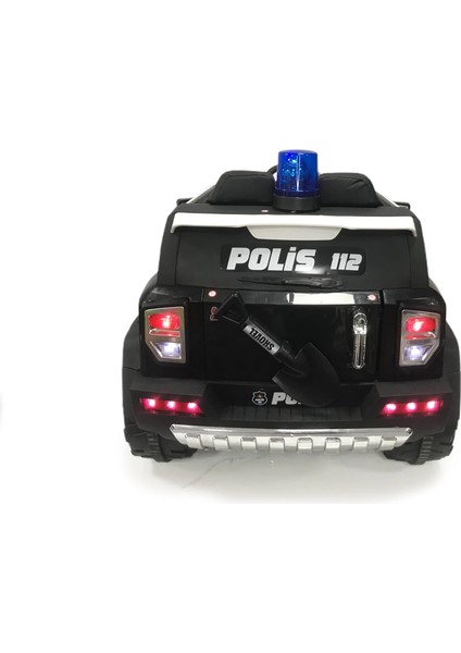 Harika Peluş Akülü Polis Arabası Uzaktan Kumandalı 12 Volt Iznık Gt Deri Koltuk fiyatları