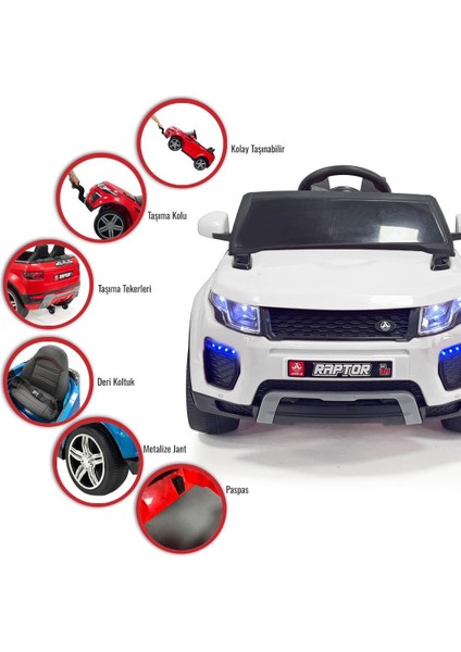 Ayıcı Oyuncak Akülü Araba 12 Volt Uzaktan Kumandalı Raptor Gt Deri Koltuk fırsatları