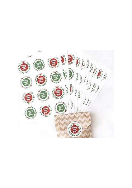 Bimotif Sticker, Happy New Year, Renkli 10 Sayfa