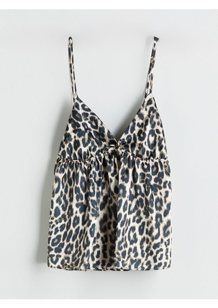 Yeni Sezon V Yaka Leopar Desenli Askili Kadin Pijama Takimi - S5I076Z8 fiyatları
