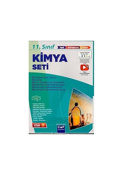 Çap Yayınları 11. Sınıf Kimya Anadolu Seti