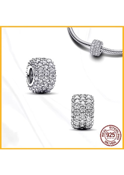 Işıltılı Herbaryum Yuvarlak Charm