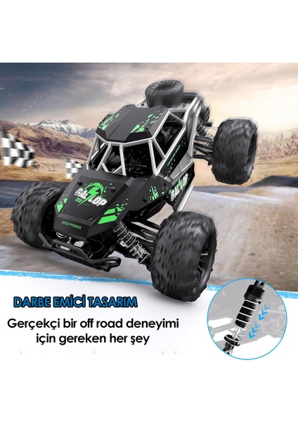 2.4ghz Metal Gövde LED Farlı 4x4 4WD 50KM Hız Yapan Uzaktan Kumandalı Rc Araba fiyatları